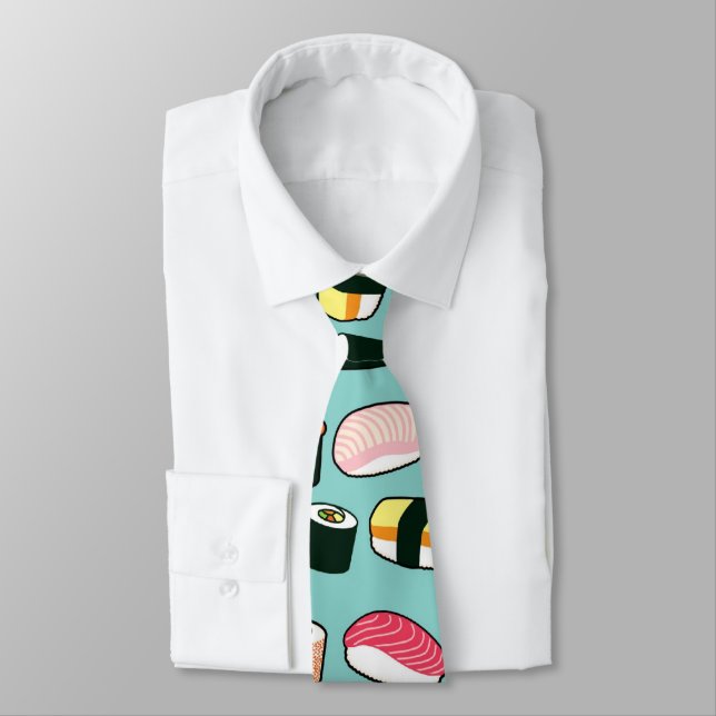 Cravate Yummy Sushi Fun Motif illustré (Attaché)