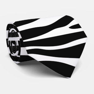Cravate Zebra Print, Zebra Stripes, Noir Et Blanc