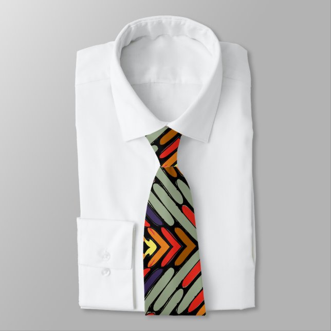 Cravate Zig Zag Bright & Bold  (Attaché)