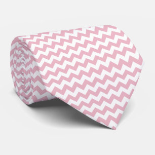 Cravate Zigzag rose, Chevron rose, Motif géométrique