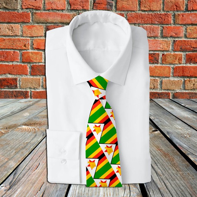 Cravate Zimbabwe Cravates, mode Zimbabwe Drapeau, affaires (Créateur téléchargé)
