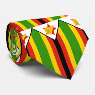 Cravate zimbabwe flag