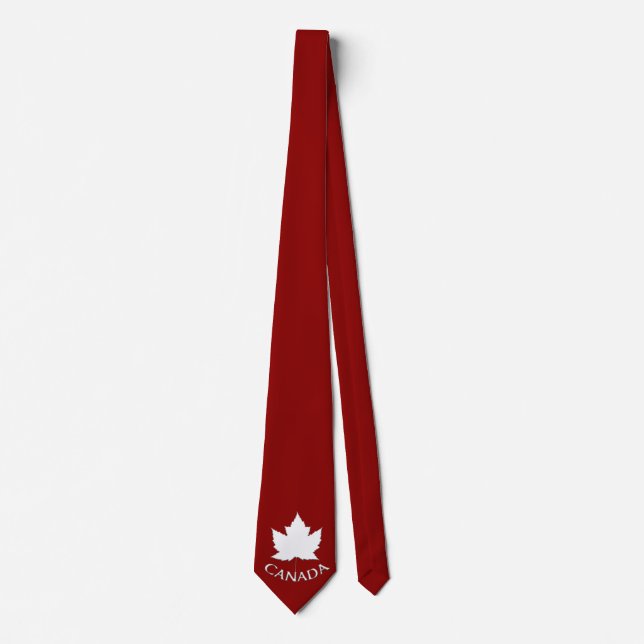 Cravates de feuille d'érable du Canada d'amusement (Devant)