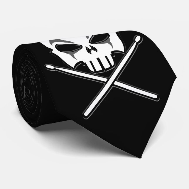 Cravates en métal de la mort de cravate de rock (Roulé)