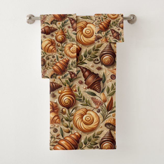 Craving Croissants  Bath Towel Set (Insitu)
