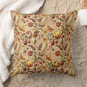 Craving Croissants Throw Pillow