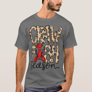 Craw Fish Season Leopard Print Love Crawfish Tee