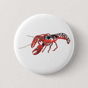 crawfish 2 inch round button