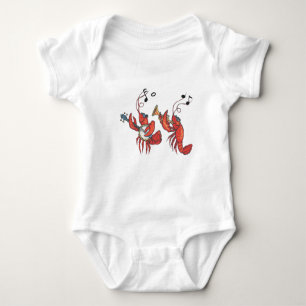 Crawfish Band 1.pdf Baby Bodysuit