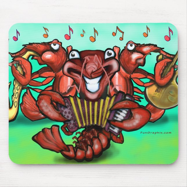 Crawfish Band Mouse Pad (Front)