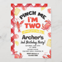 Crawfish Birthday Invitation | 2nd Birthday