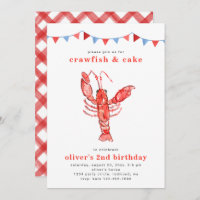 Crawfish Birthday Invitation | Crawfish Party