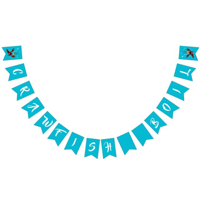 Crawfish Boil Annual Family Reunion Party Bunting Flags (All)