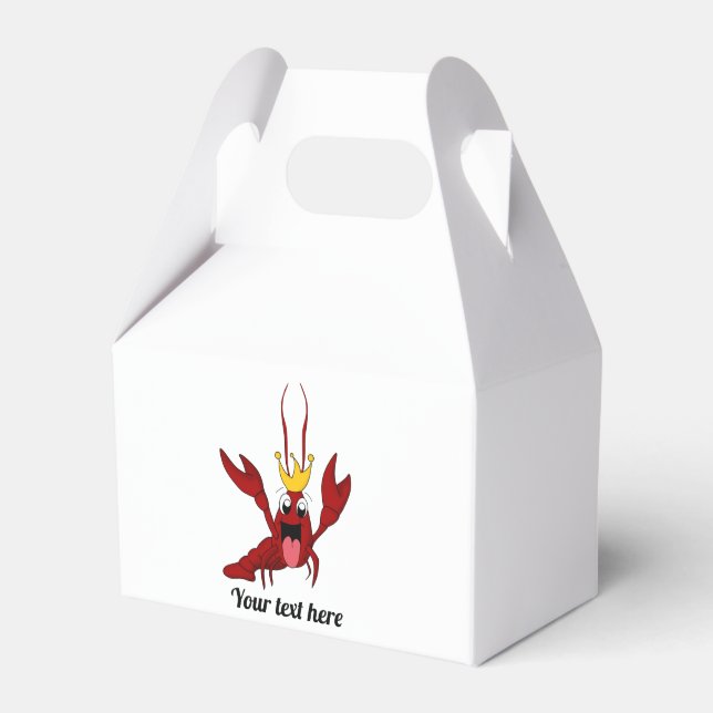 Crawfish Boil Annual Family Reunion Party Favor Box (Front Side)