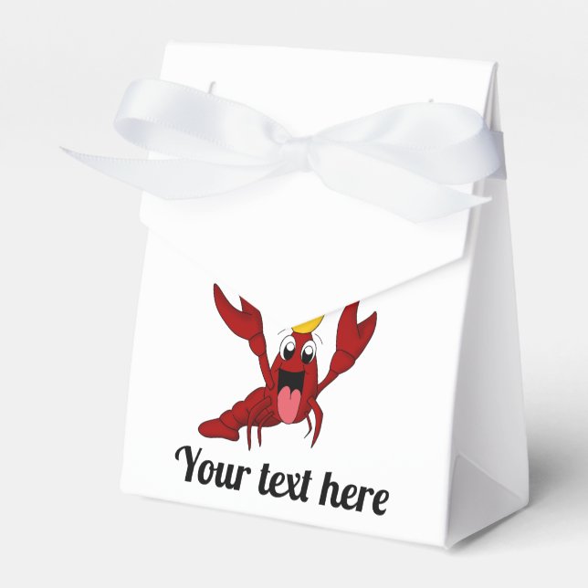 Crawfish Boil Annual Family Reunion Party Favor Box (Front Side)