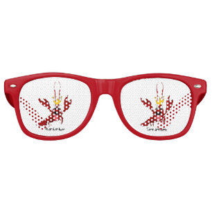 Crawfish Boil Annual Family Reunion Party Retro Sunglasses