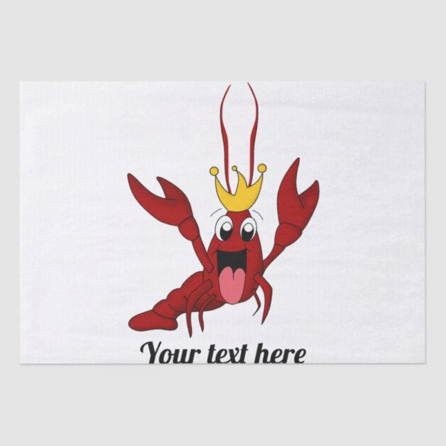 Crawfish Boil Annual Family Reunion Party Tissue Paper (Front)