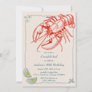 Crawfish Boil Birthday Invitation Template