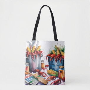 Crawfish Boil Birthday Party For Adults Tote Bag