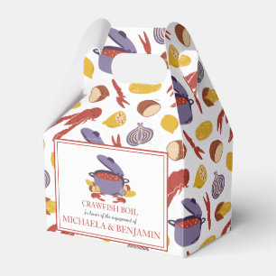 Crawfish Boil Couples Shower Engagement Party Favor Box