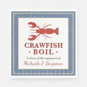 Crawfish Boil Couples Shower Engagement Party Napkin