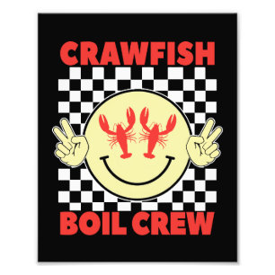 Crawfish Boil Crew Crawfish Season Crawfish Face Photo Print