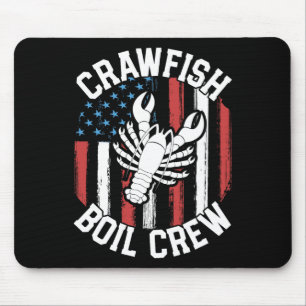 Crawfish Boil Crew Funny Cajun Shirts For Men Mard Mouse Pad