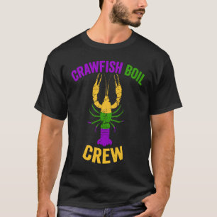 Crawfish Boil Crew Tee Lobster Crayfish Mardi Gras