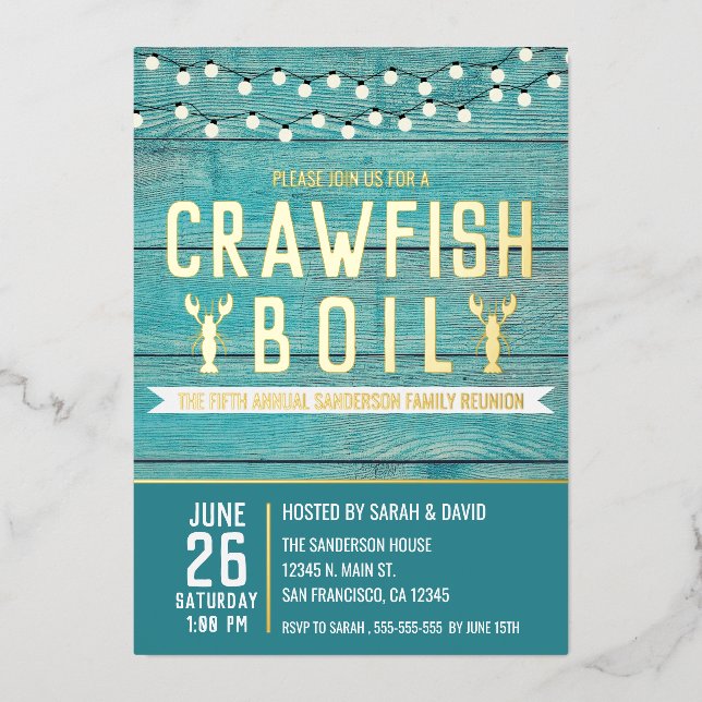 Crawfish Boil Family Reunion Seafood Party (Front)