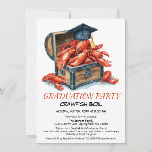 Crawfish Boil Graduation Party Southern Style Invitation