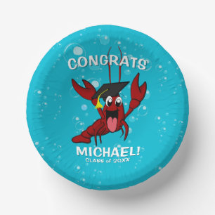 Crawfish Boil Graduation School Event Paper Plate