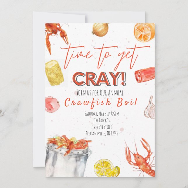 Crawfish Boil invitation (Front)