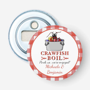 Crawfish Boil Lobster Barbecue Engagement Party Bottle Opener