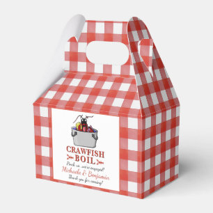 Crawfish Boil Lobster Barbecue Engagement Party Favor Box