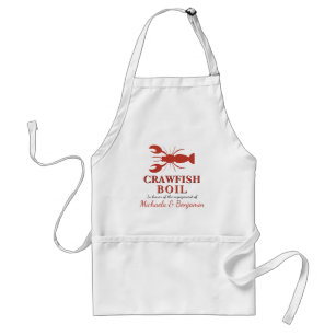 Crawfish Boil Lobster Seafood Party Engagement Standard Apron