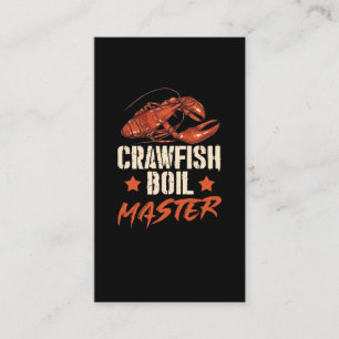 Crawfish Boil Master Sea Food Crayfish Cook Business Card