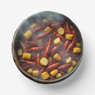 Crawfish Boil Paper Party Bowls Plate