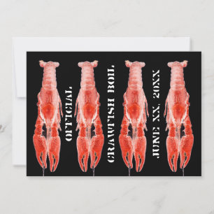 Crawfish boil party invitation template