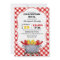 Crawfish Boil Pot Red Chequered Gingham