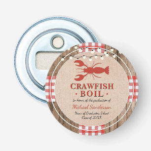 Crawfish Boil School Graduation Party Bottle Opener