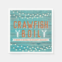 Crawfish Boil Special Event Blue Engagement Party