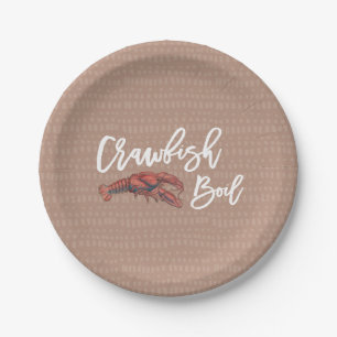 Crawfish Boil Summer Party  Paper Plate
