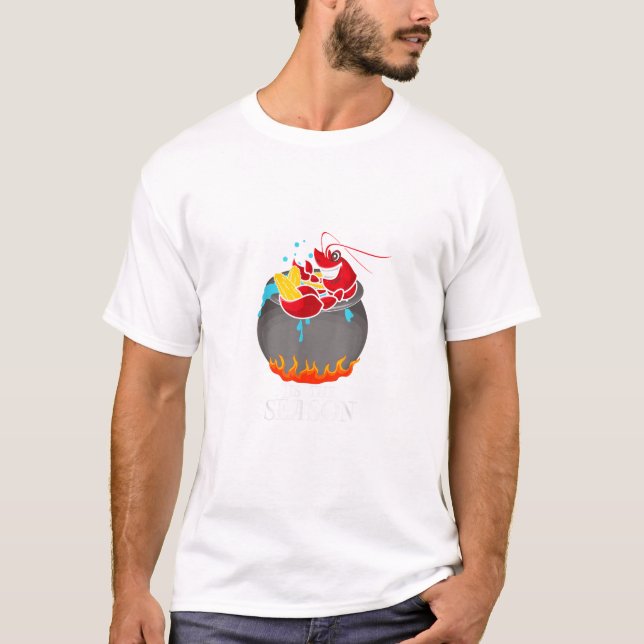 Crawfish Boil Tis The Season Crawdaddy Crayfish Fu T-Shirt (Front)