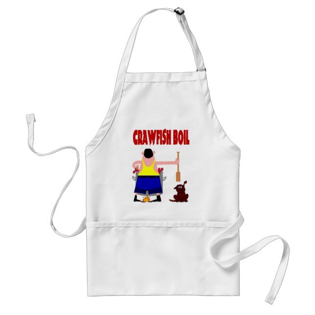 Crawfish Boil with Dog Standard Apron (Front)