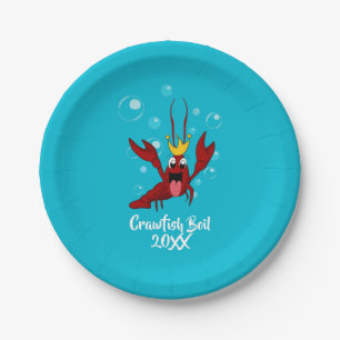 Crawfish Boil with the Crawfish King Paper Plate