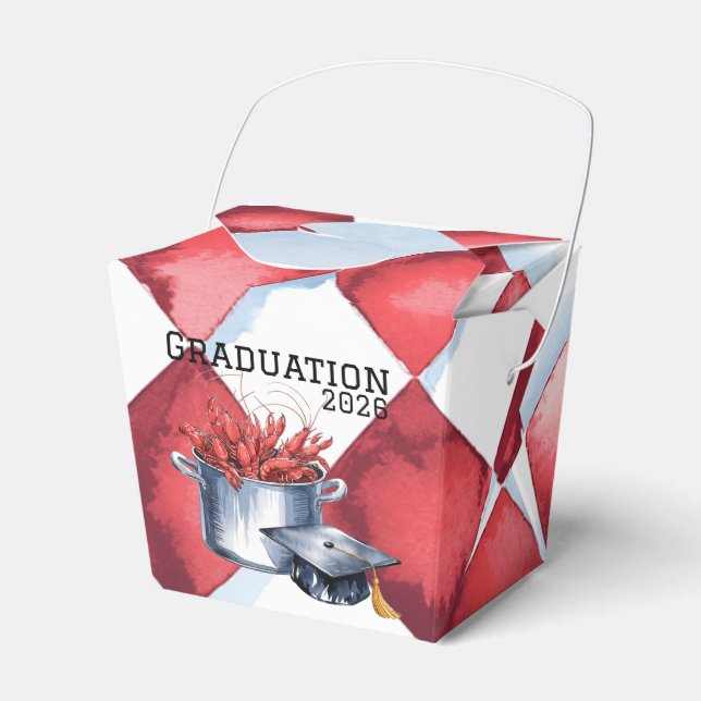 Crawfish & Caps: A Boiled Graduation Celebration  Favor Box (Front Side)
