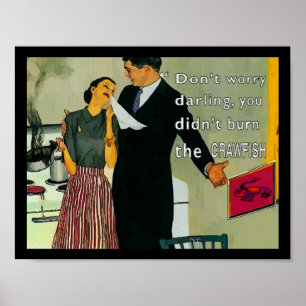Crawfish Cartoons Poster