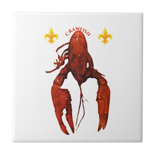 Crawfish Ceramic Tile (Front)