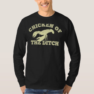 Crawfish Chicken Of The Ditch Retro Cajun Food T-Shirt