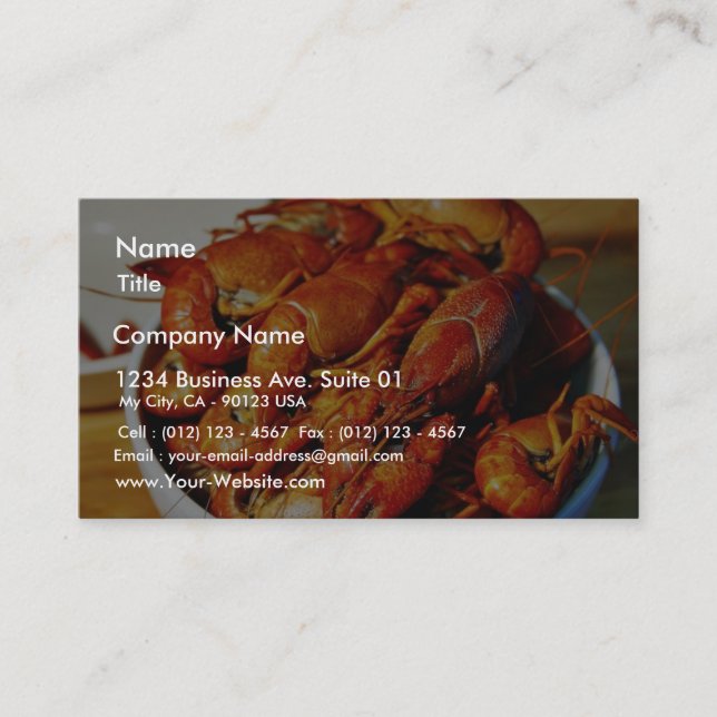 Crawfish Claws Business Card (Front)